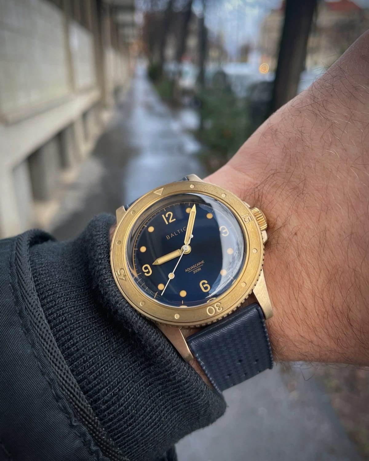 Baltic Aquascaphe on wrist