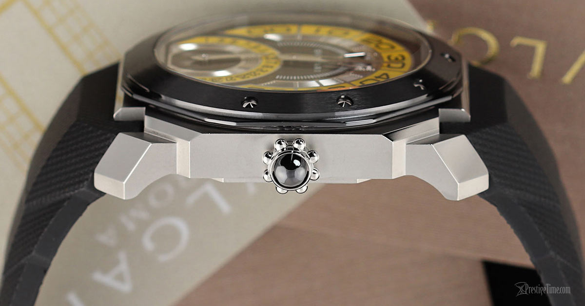 BVLGARI Octo Bi Retro 102210 Case Thickness and Crown