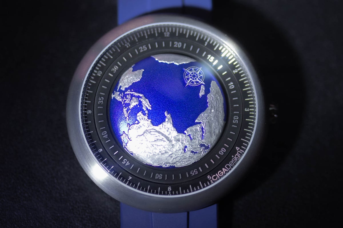 CIGA Design Blue Planet Dial Close Up