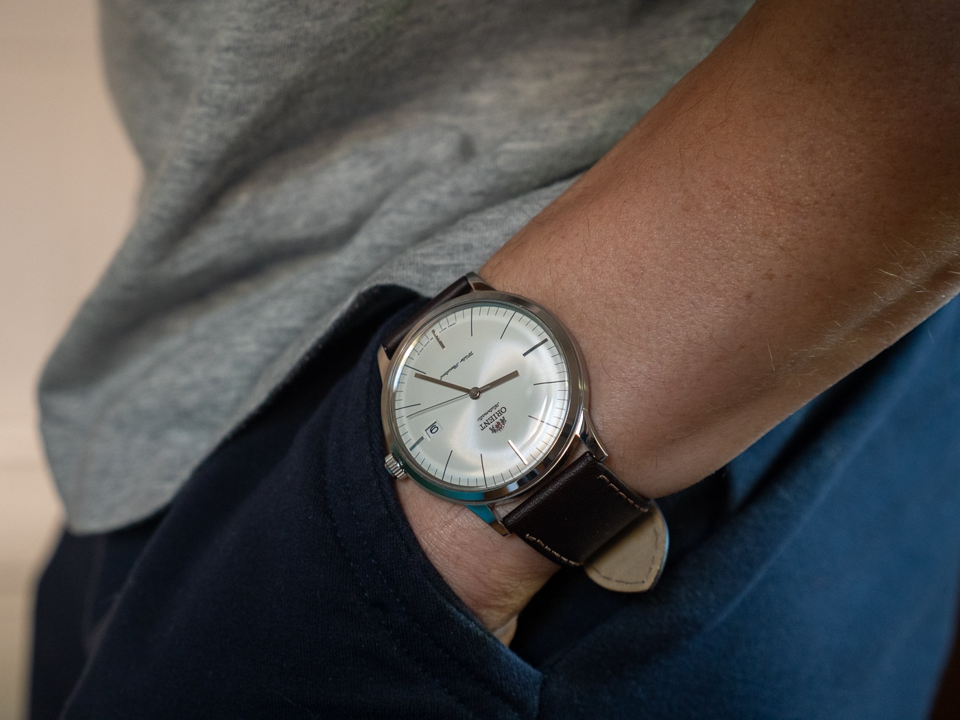 Orient Bambino v3 on wrist