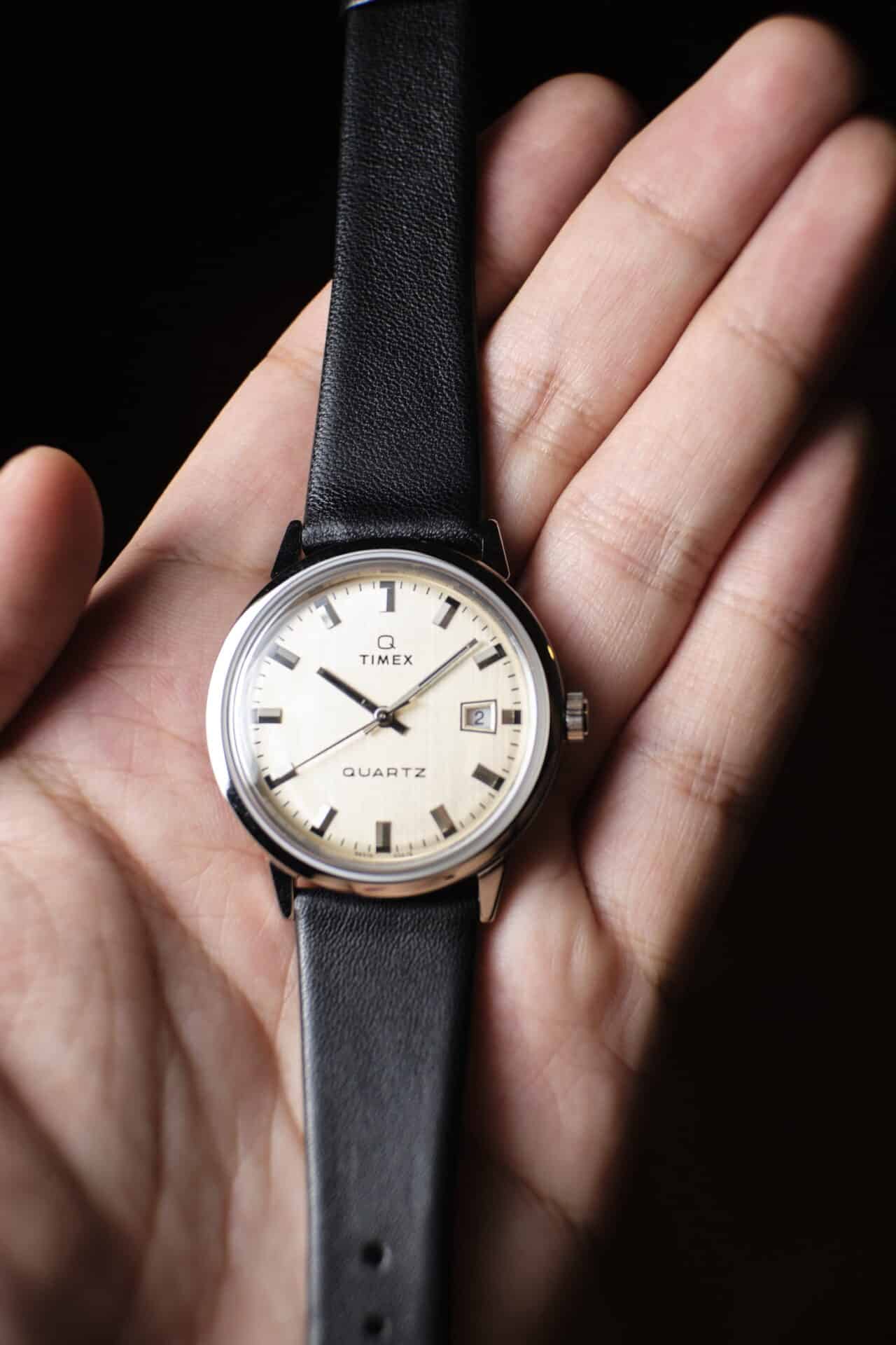 Timex Q 1978 Reissue Date in hand