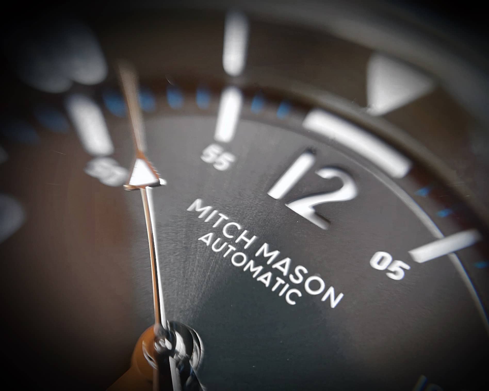 Mitch Mason Maelstrom dial close up