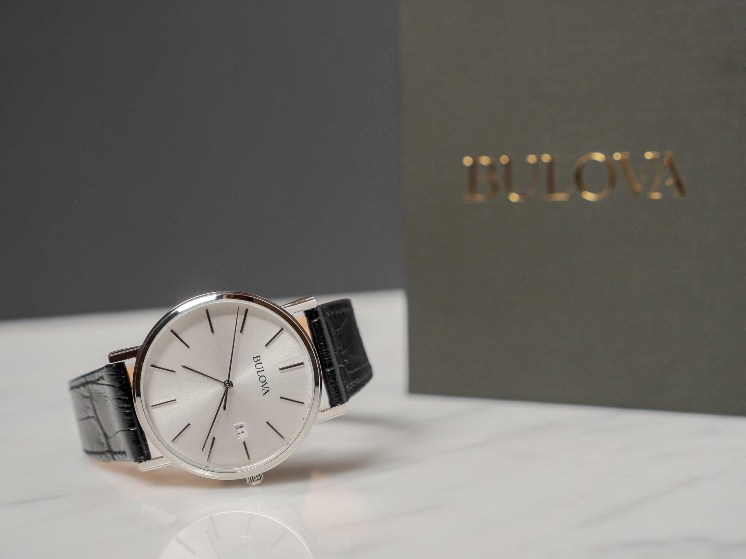 Bulova 96B104 steel dress watch