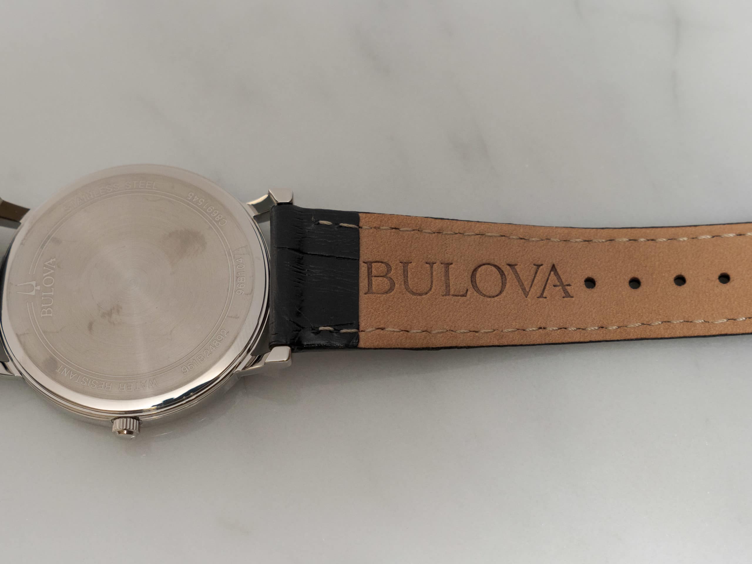 Bulova 96B104 leather strap
