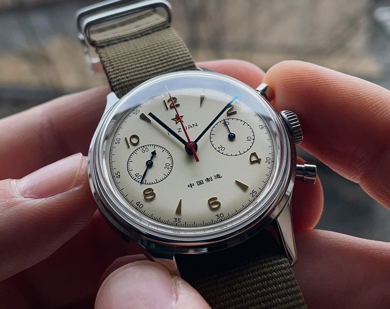 Seagull 1963 watch close up